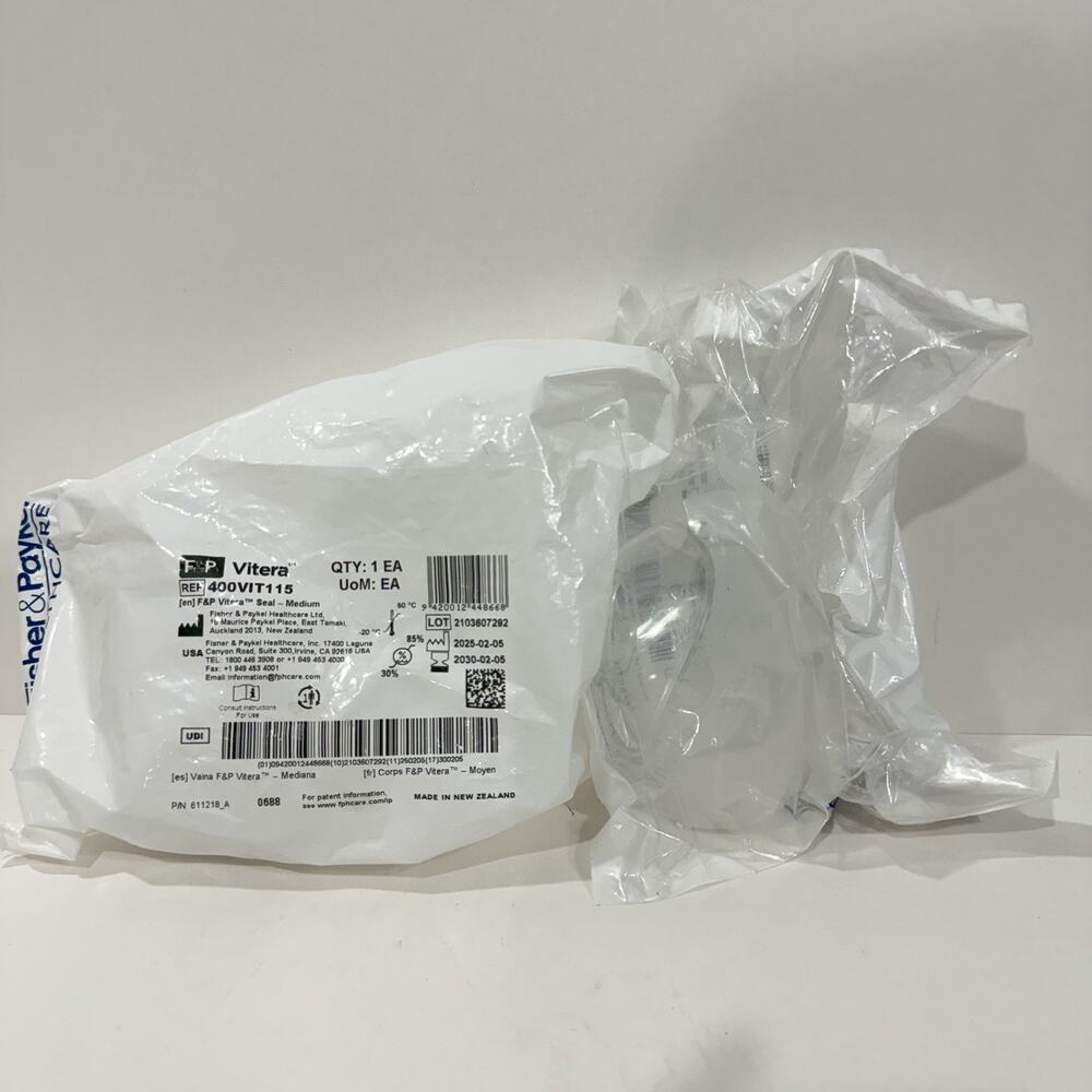Fisher & Paykel Vitera Medium Full Face Cushions 400VIT115 NEW SEALED 2 Pack